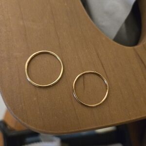 Ransom Set Of 2 Gold Band Rings